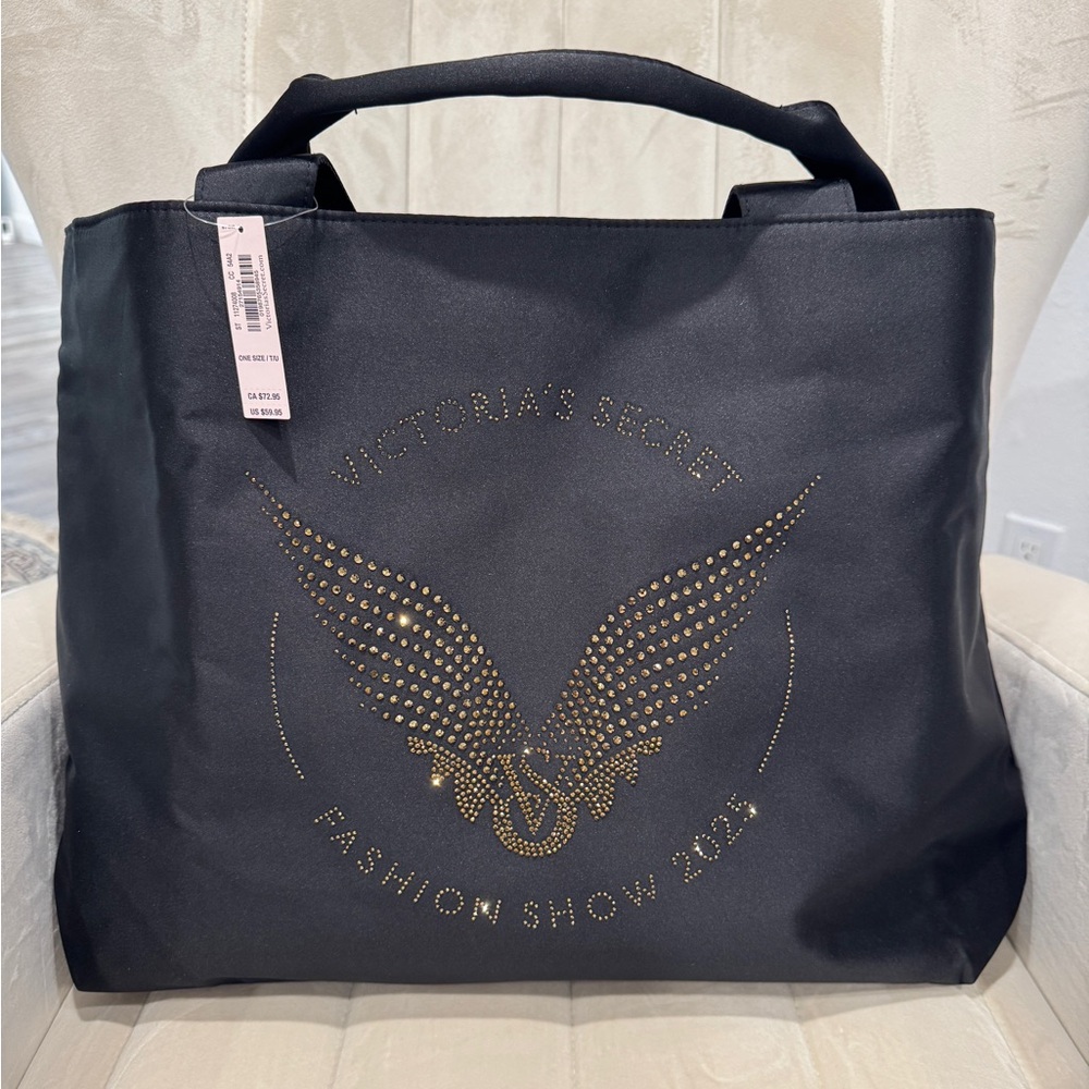 Victoria's Secret Black and Gold Fashion Show Tote